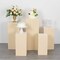 5 Rectangular Pedestal Fitted Spandex Display STAND COVERS Set